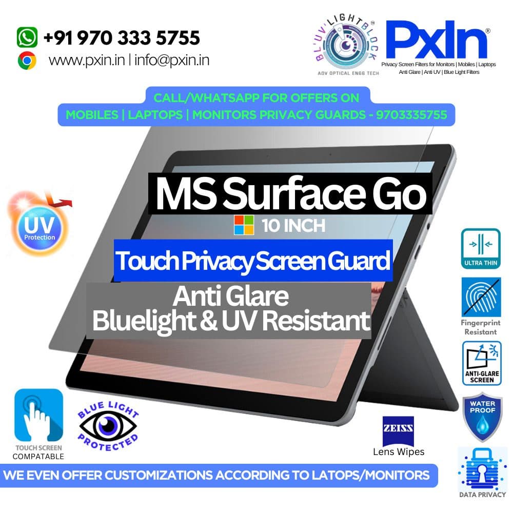 MS Surface Laptop Go 1 10 Inch Privacy Screen Protector
