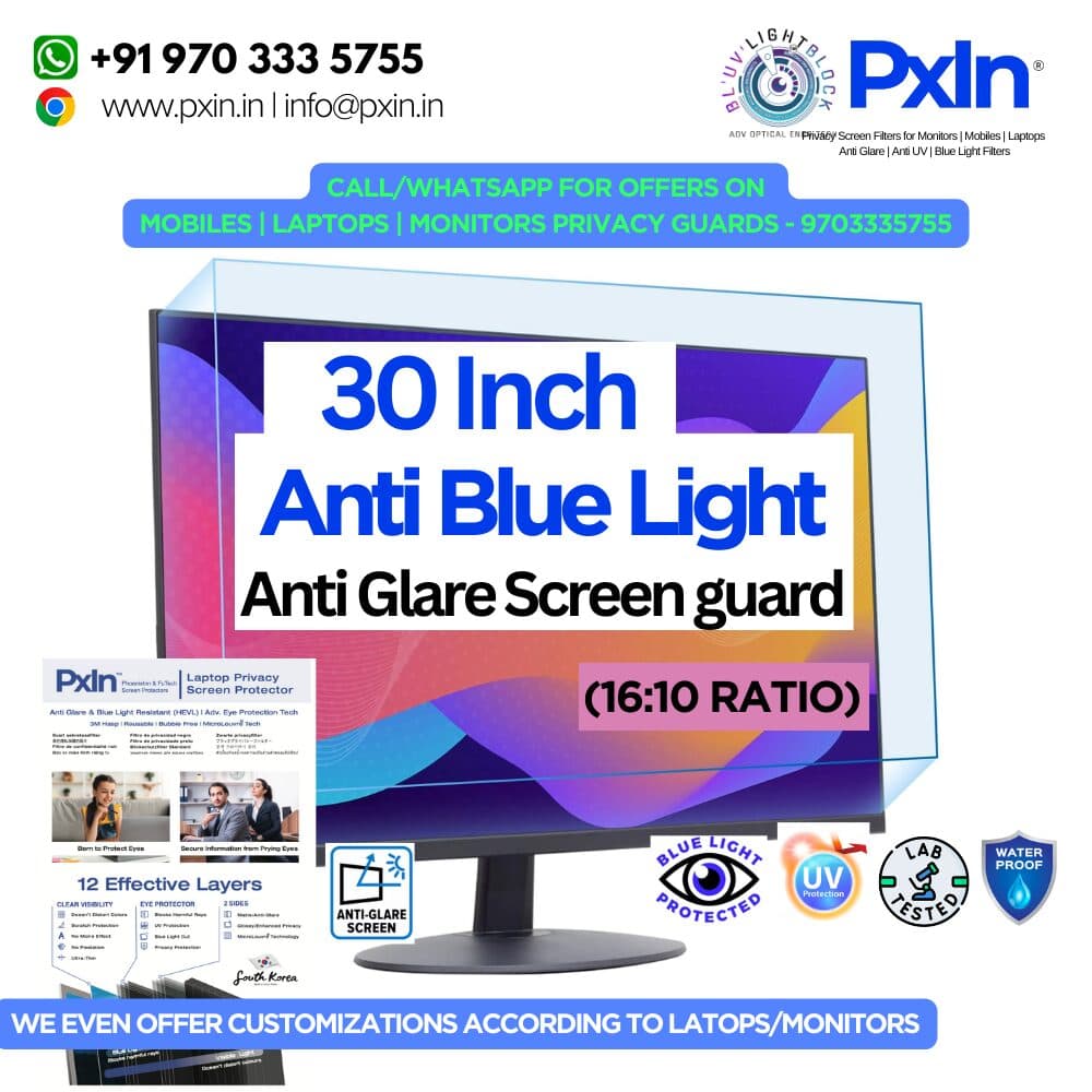 30 Inch (16:10) Monitor Screen Guard