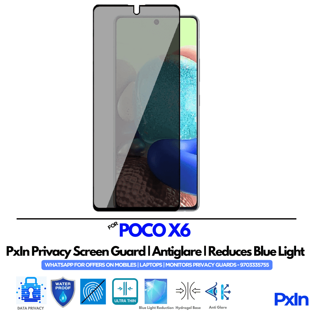 POCO X6 Privacy Screen Guard