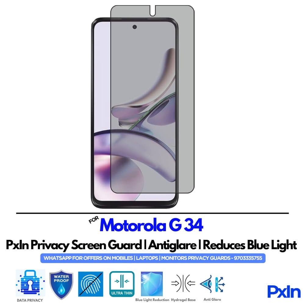 Motorola G 34 Privacy Screen Guard