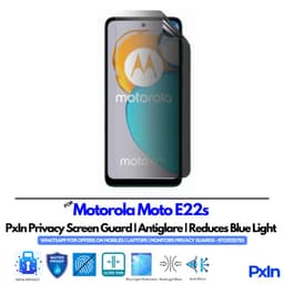 Motorola Moto E22s Privacy Screen Guard