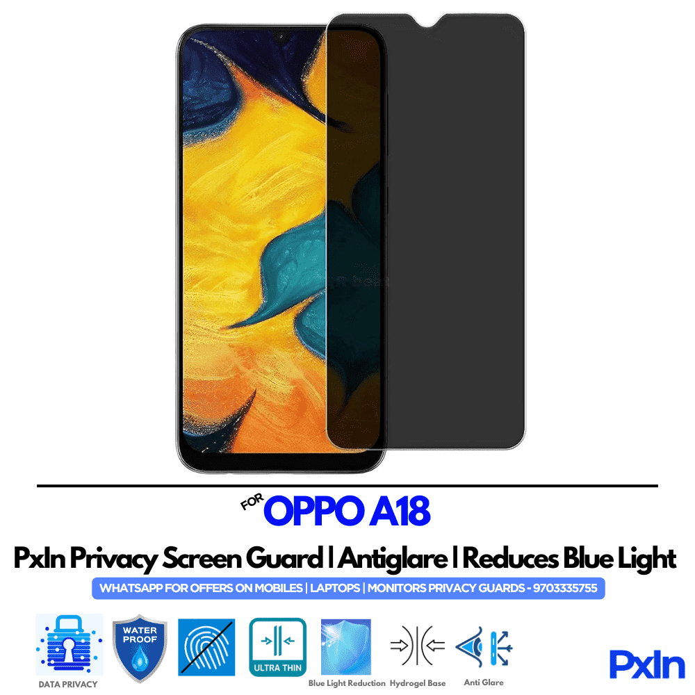 OPPO A18 Privacy Screen Guard