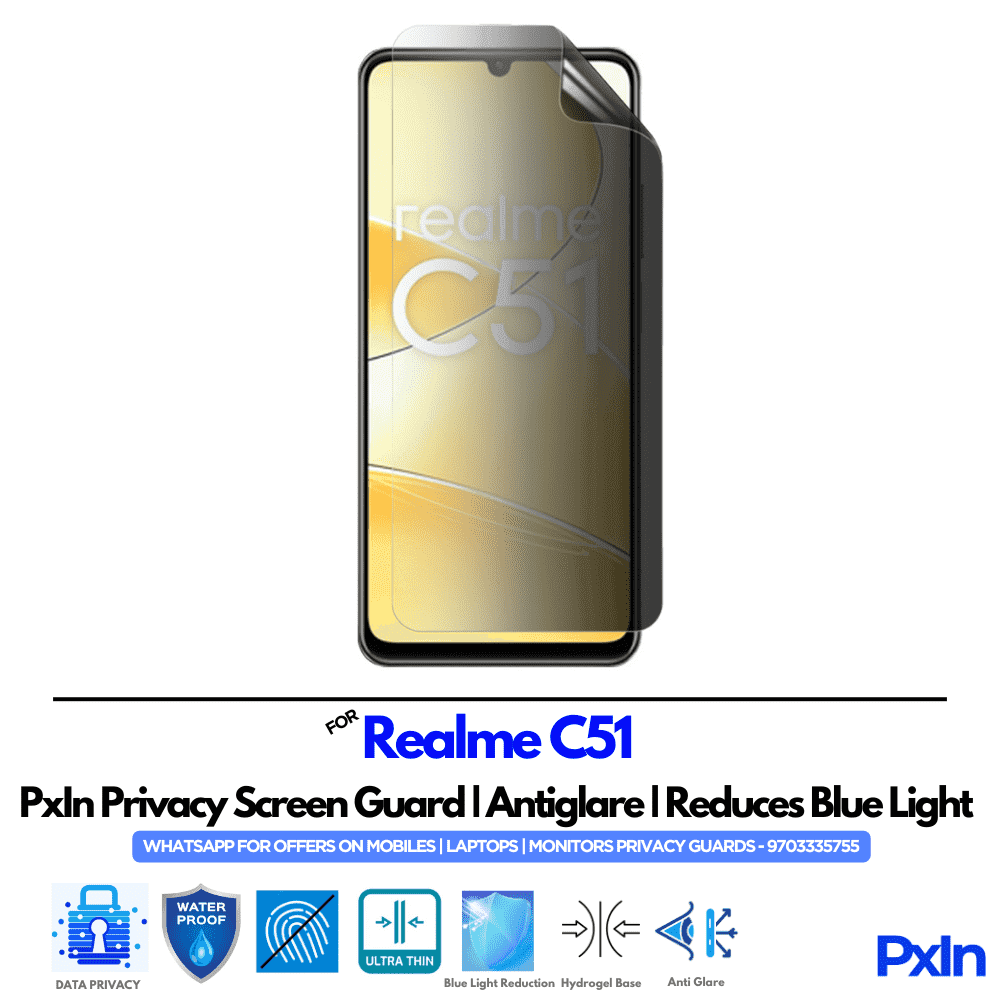 Realme C51 Privacy Screen Guard