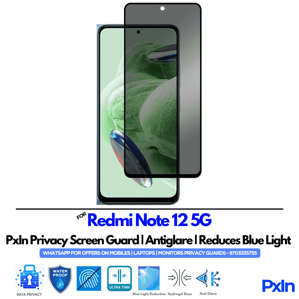 Redmi Note 12 5G Privacy Screen Guard