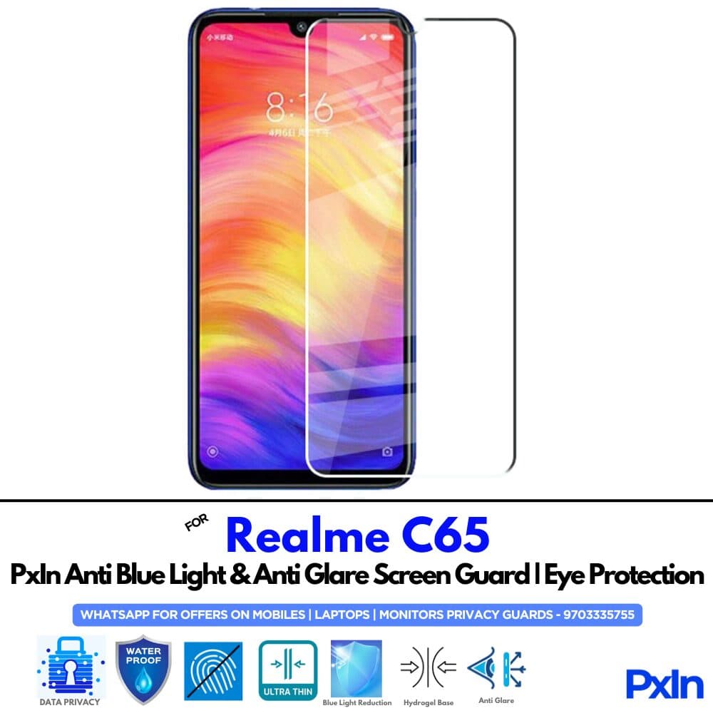 Realme C65 Anti Blue light screen guard