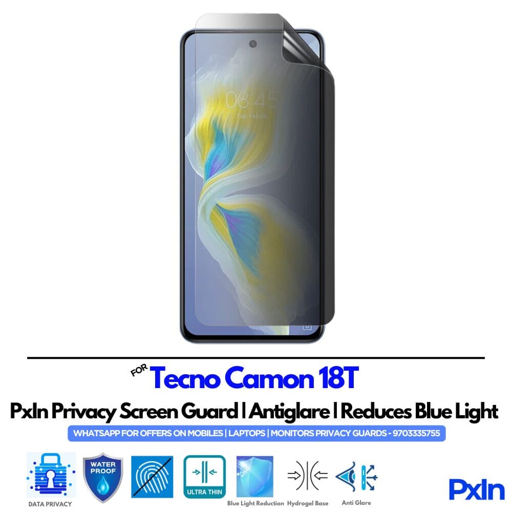 Tecno Camon 18T Privacy Screen Guard