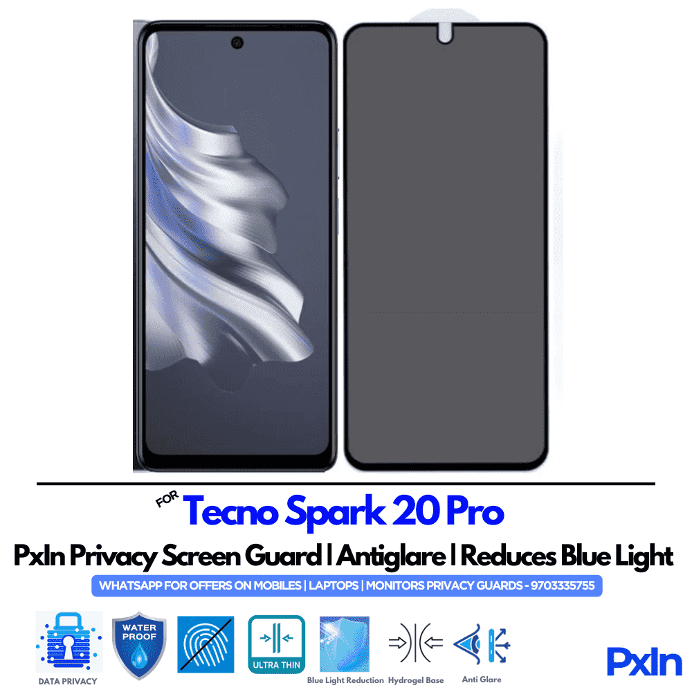 Tecno Spark 20 Pro Privacy Screen Guard