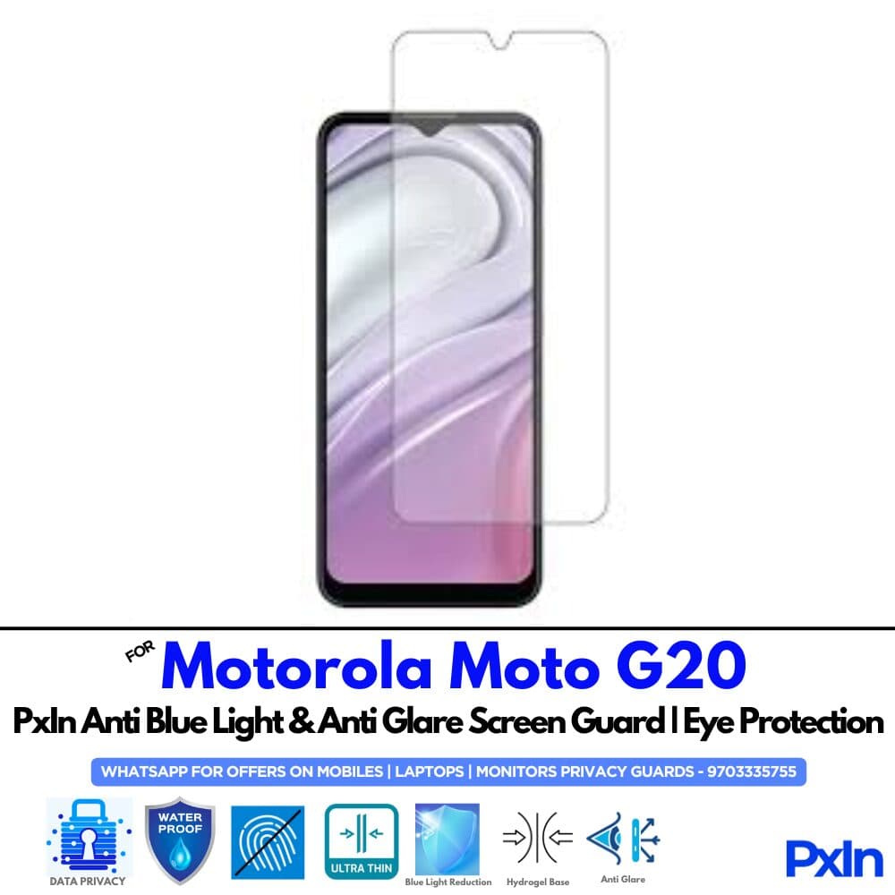 Motorola Moto G20 Anti Blue light screen guard