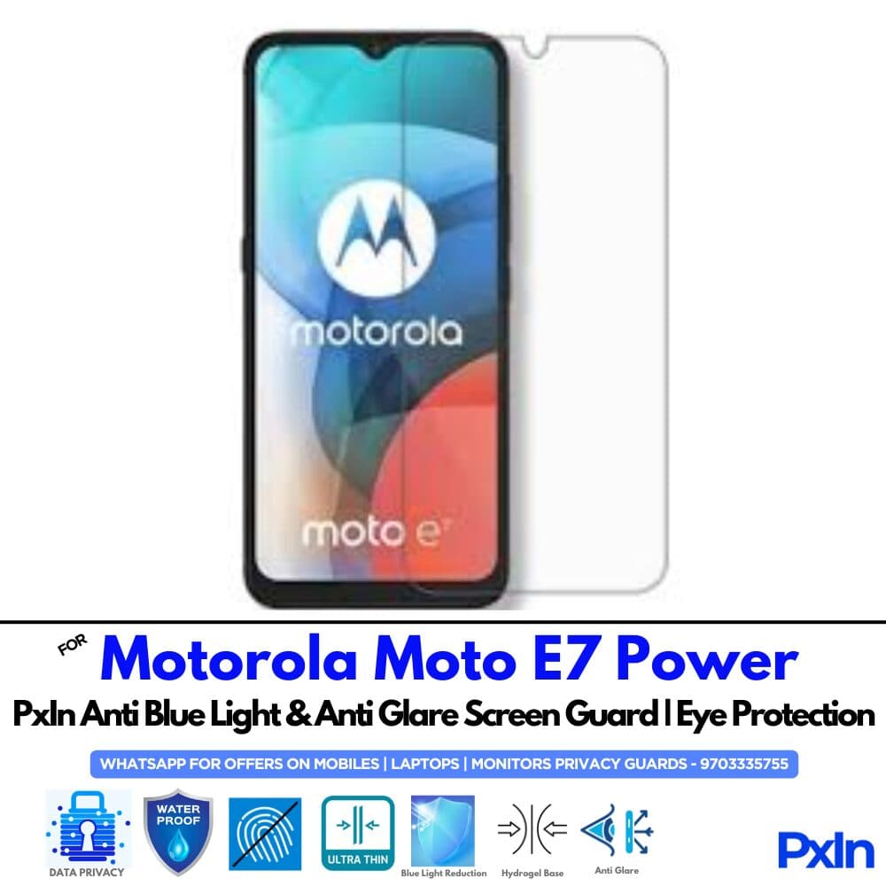 Motorola Moto E7 Power Anti Blue light screen guard
