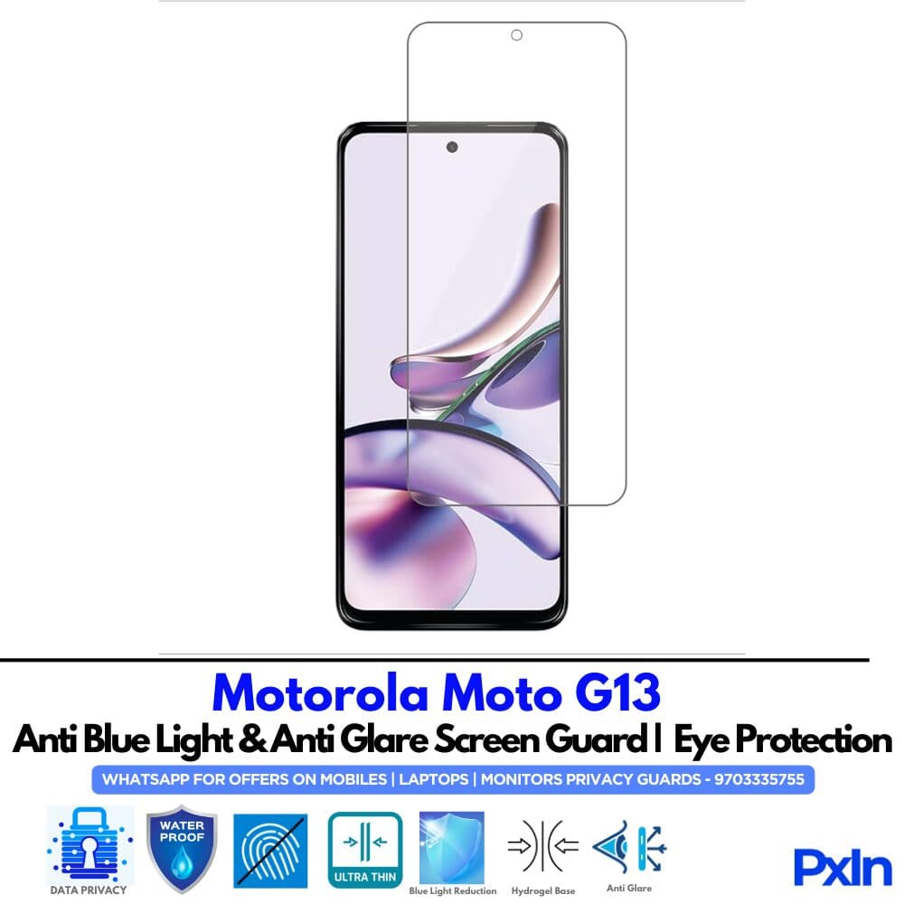 Motorola Moto G13 Anti Blue light screen guard