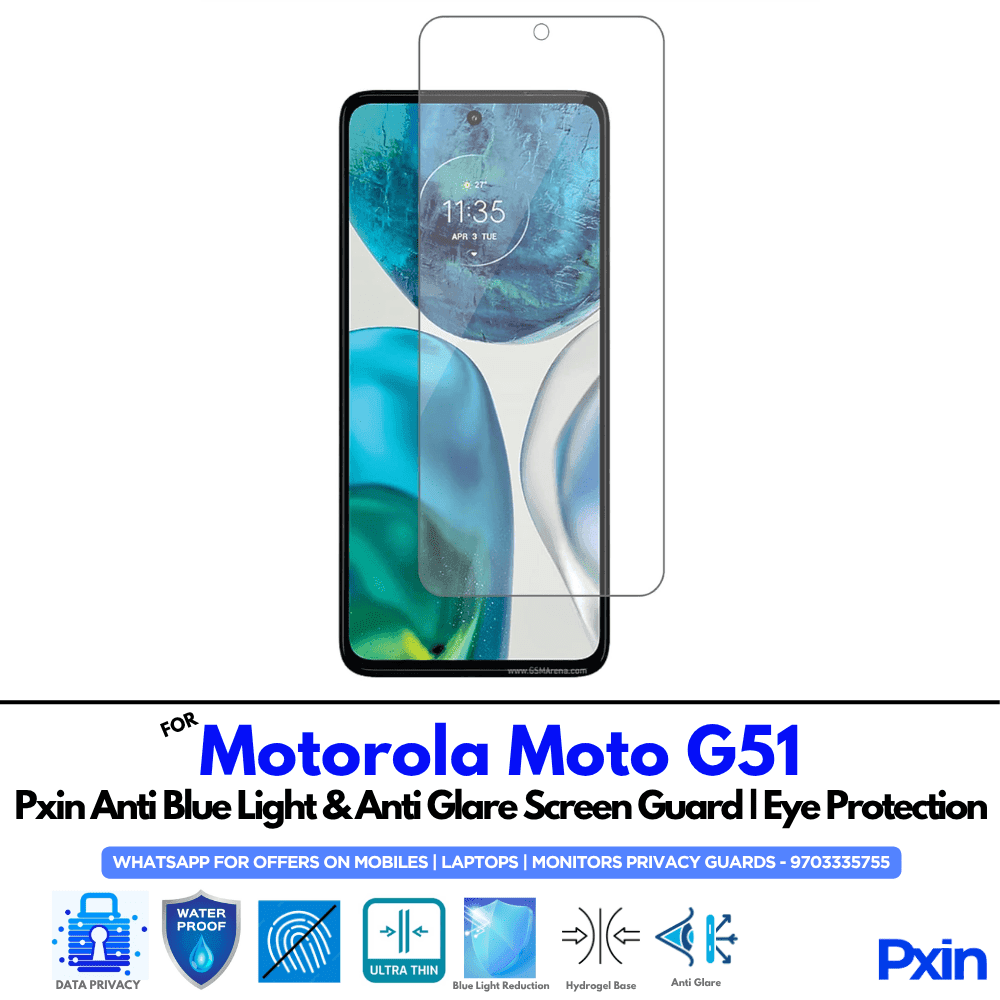 Motorola Moto G51 Anti Blue light screen guard