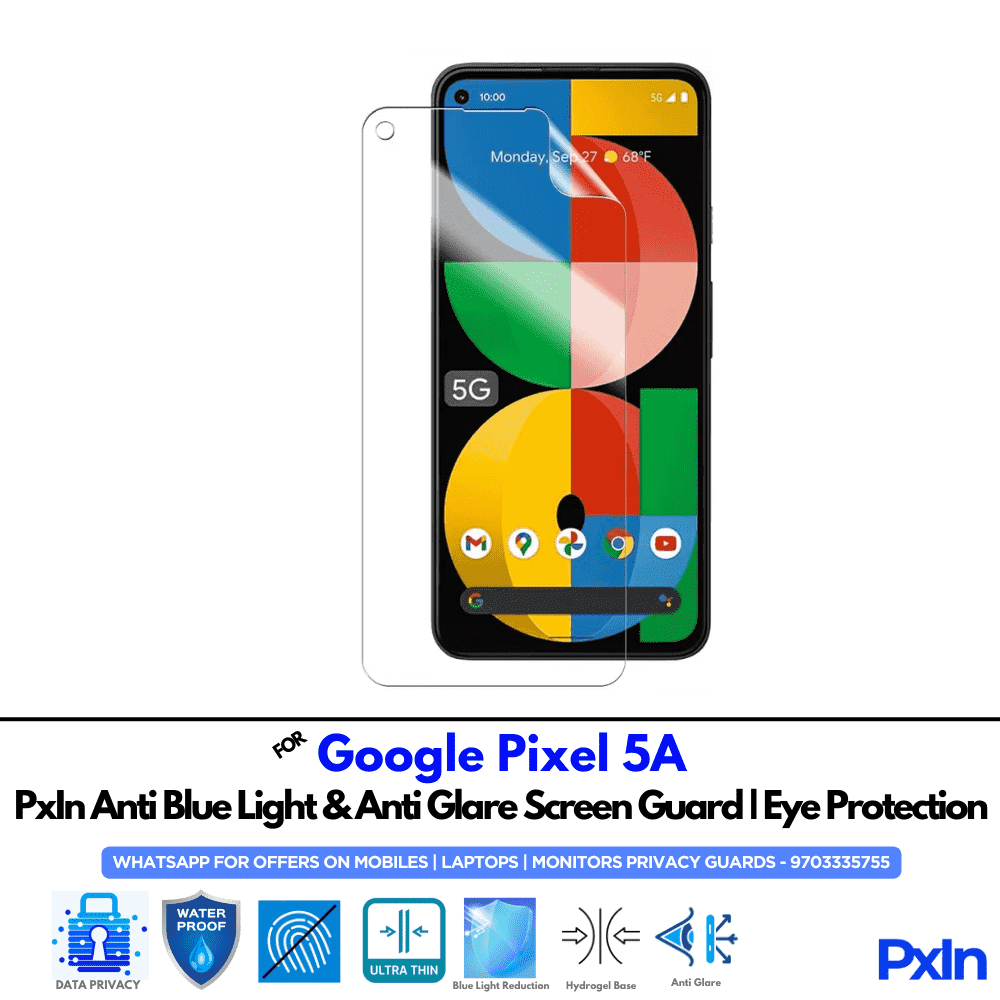 Google Pixel 5A Mobile Anti Bluelight Screen Guard
