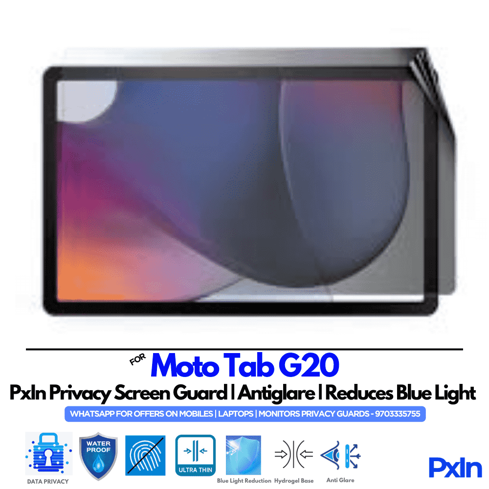 Privacy Screen Guard for Moto Tab G20 Tab