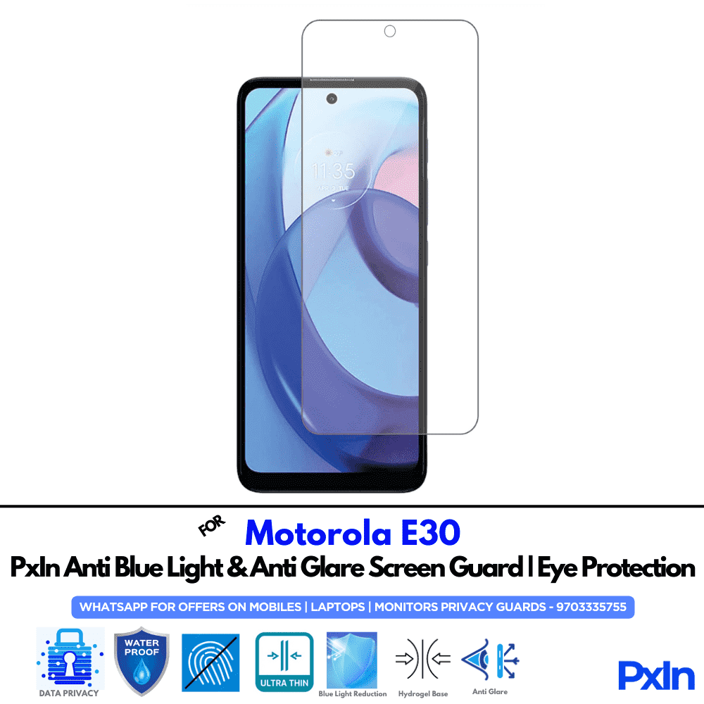 Motorola E30 Mobile Anti Bluelight Screen Guard