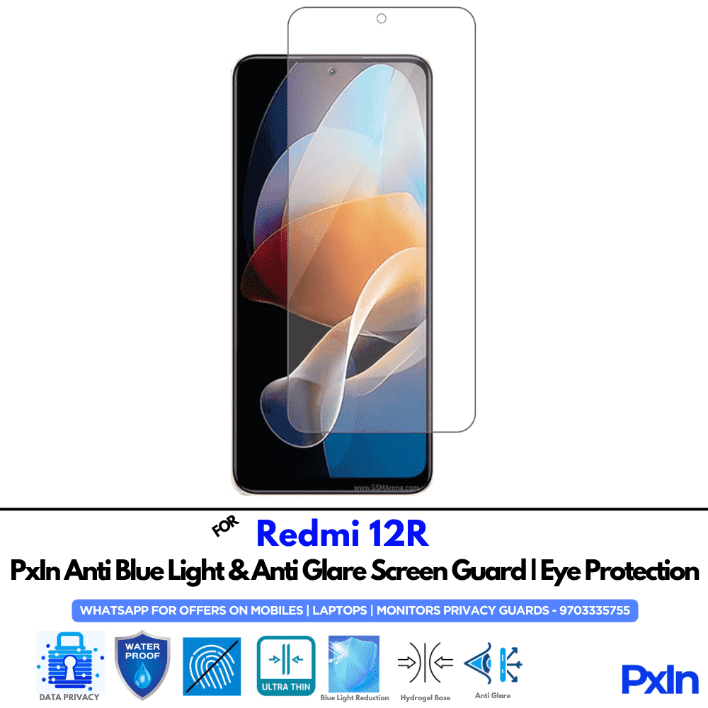 Redmi 12R Mobile Anti Bluelight Screen Guard