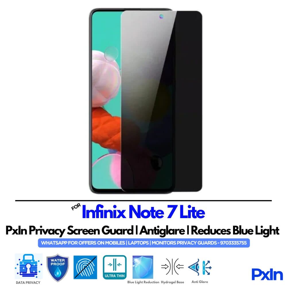 Infinix Note 7 Lite Mobile Privacy Screen