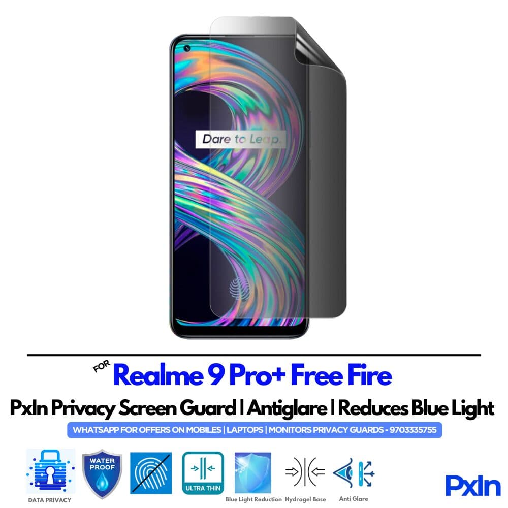 Realme 9 Pro+ Free Fire Mobile Privacy Screen