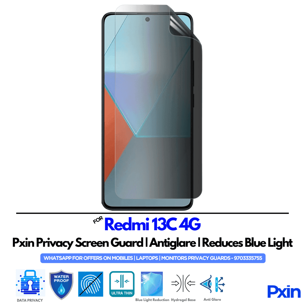 Redmi 13C 4G Mobile Privacy Screen Guard