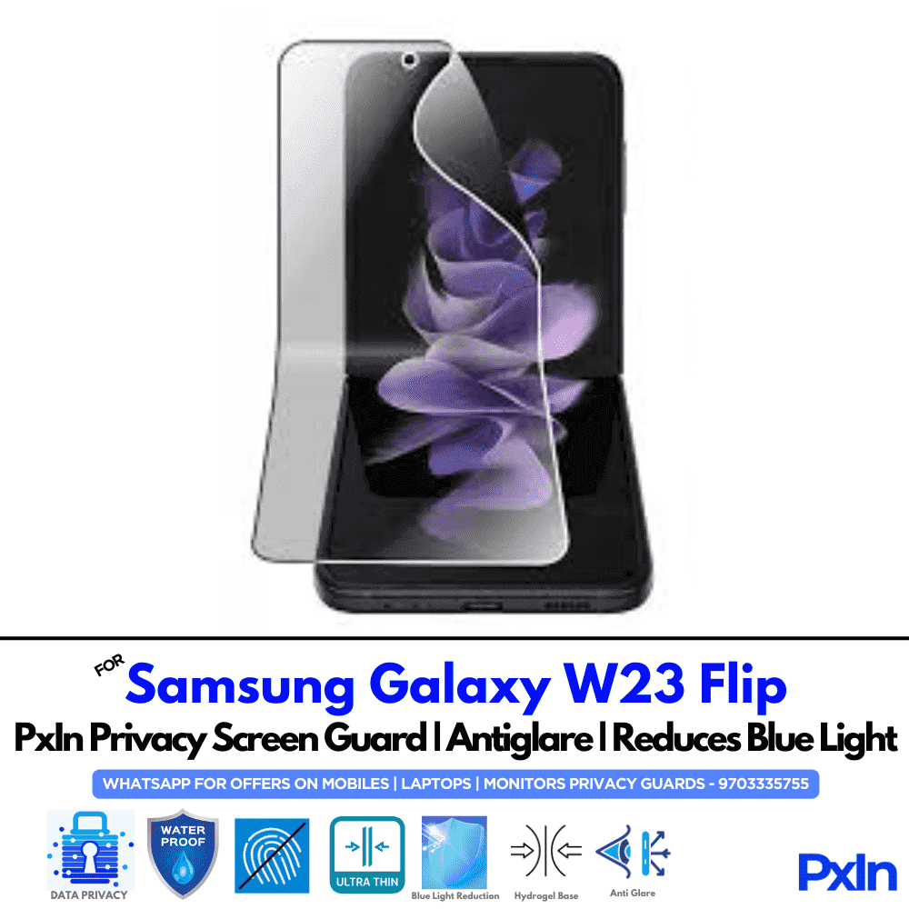 Samsung Galaxy W23 Flip Mobile Privacy Screen Guard