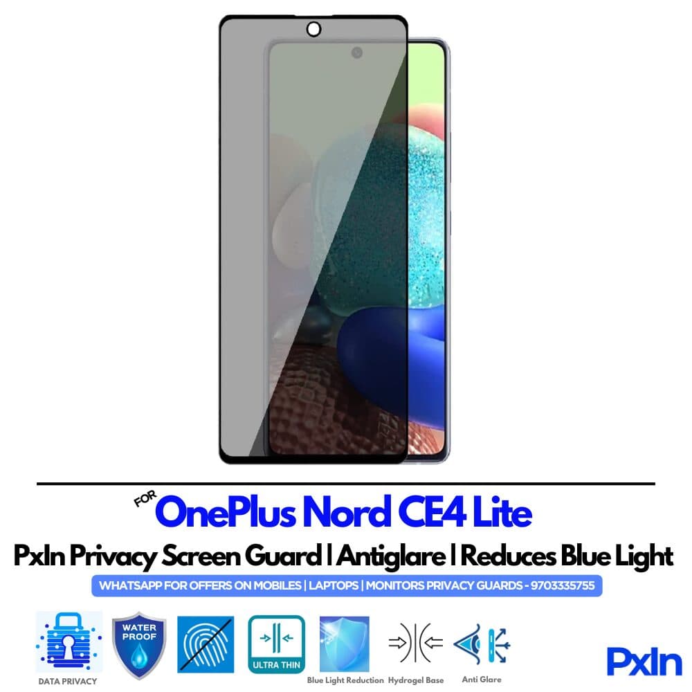 OnePlus Nord CE4 Lite Mobile Privacy Screen