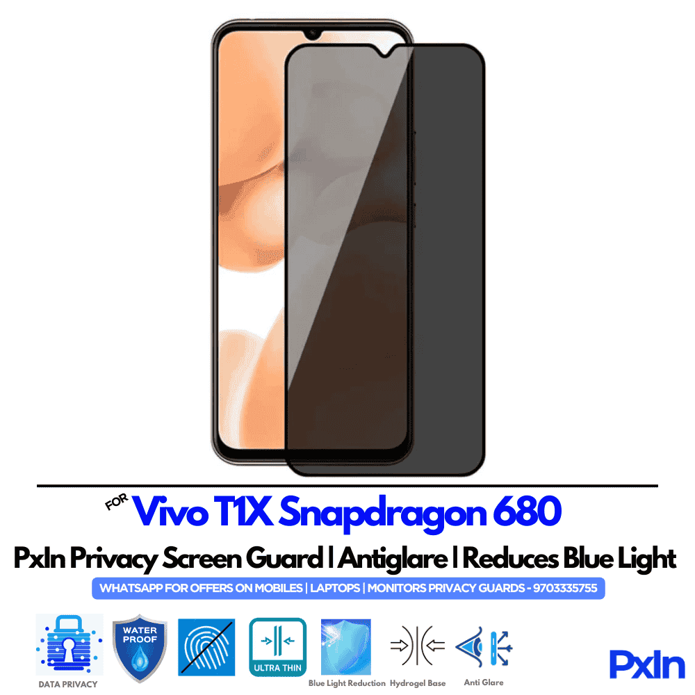 Vivo T1X Snapdragon 680 Mobile Privacy Screen