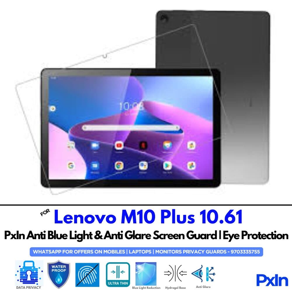 Lenovo M10 Plus 10.61 Tab Anti Blue light Screen Guard