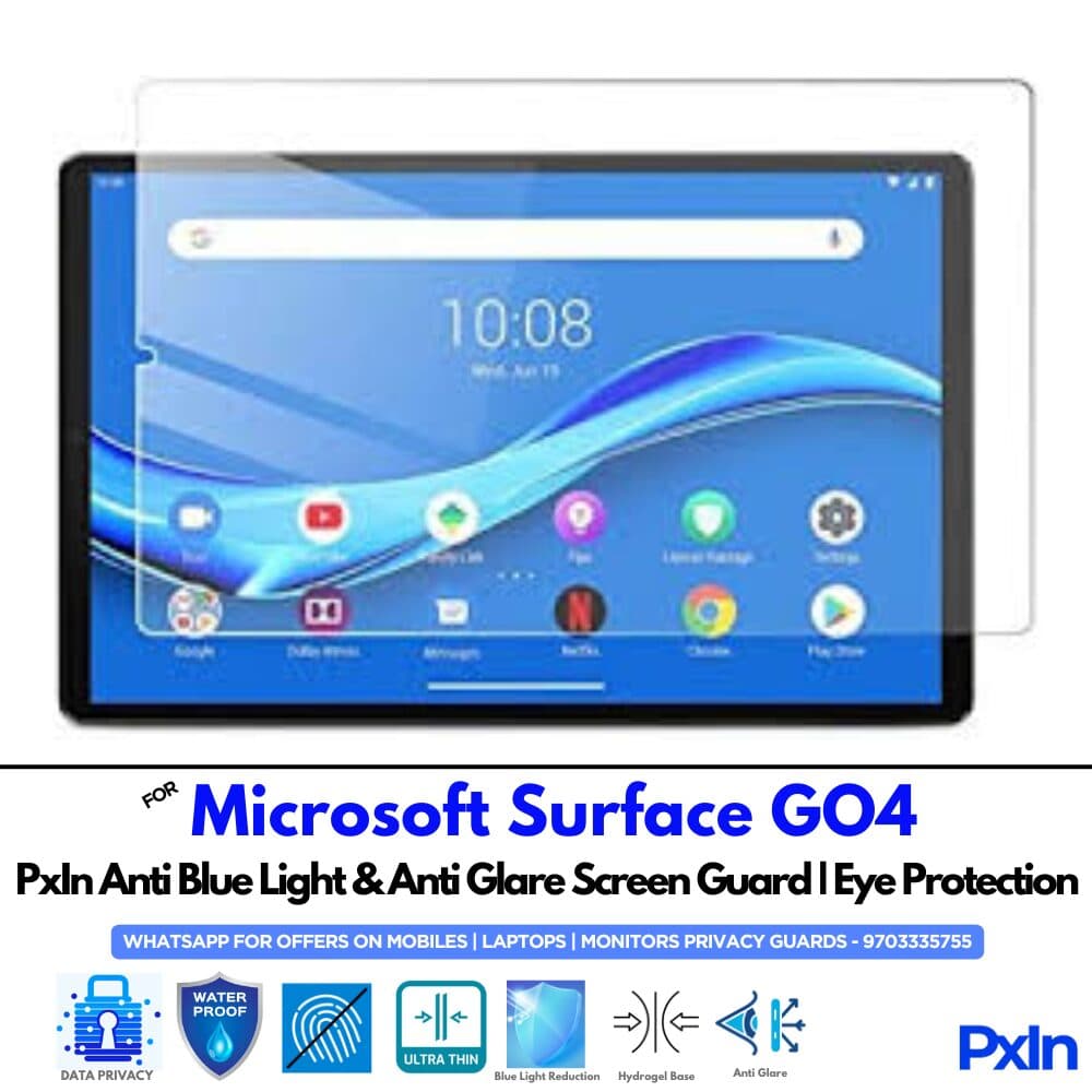 Microsoft Surface GO4 Tab Anti Blue light Screen Guard