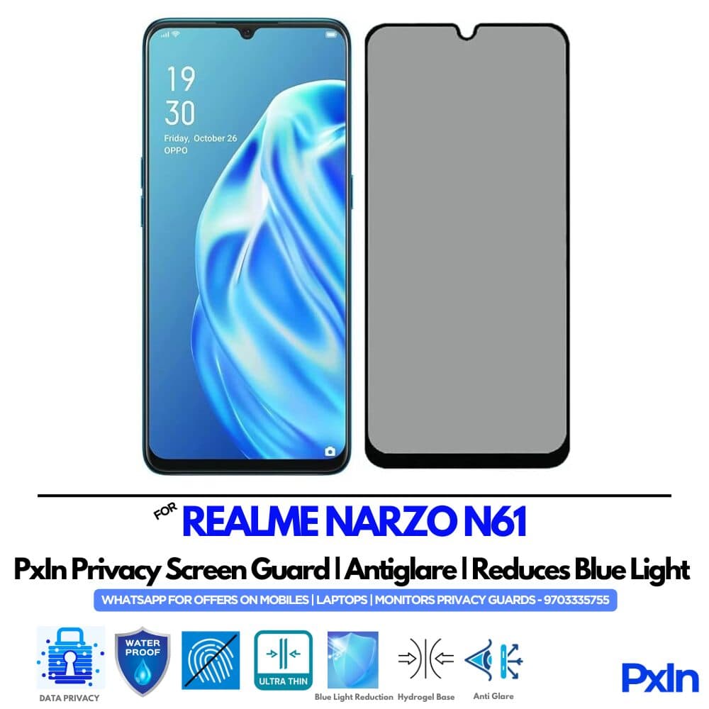 REALME NARZO N61 Mobile Privacy Screen Guard