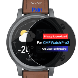 CMF Watch Pro 2 Smartwatch Privacy Screen Guard for | Privacy Filter | Anti-Glare, Fingerprint Resistant (Pack of 2)