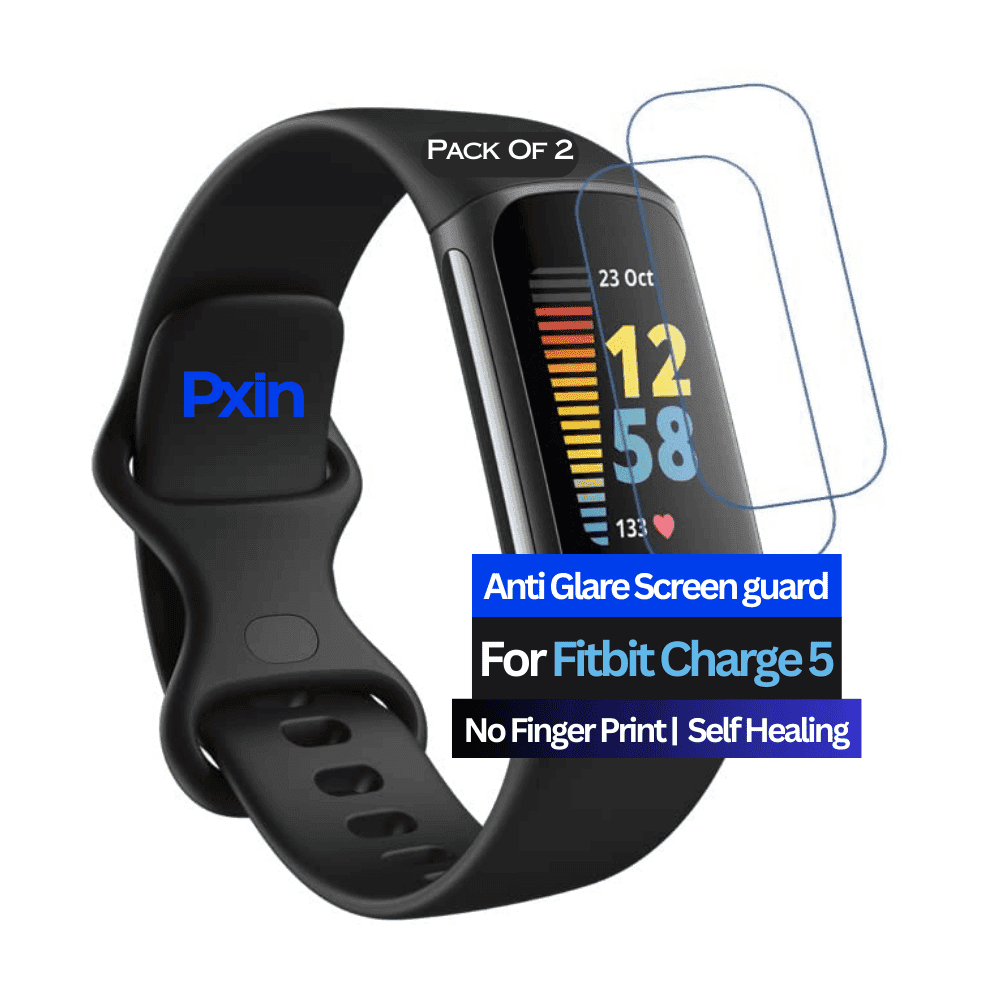 Anti-Glare Screen Guard for Fitbit Charge 5 Smartwatch