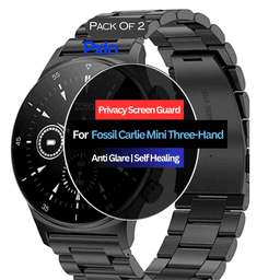 Fossil Carlie Mini Three-Hand Smartwatch Privacy Screen Guard for | Privacy Filter | Anti-Glare, Fingerprint Resistant (Pack of 2)