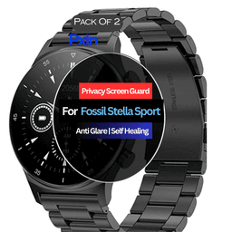 Fossil Stella Sport Smartwatch Privacy Screen Guard for | Privacy Filter | Anti-Glare, Fingerprint Resistant (Pack of 2)