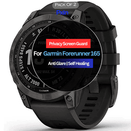 Garmin Forerunner 165 Smartwatch Privacy Screen Guard for | Privacy Filter | Anti-Glare, Fingerprint Resistant (Pack of 2)