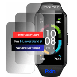 Huawei Band 9 Smartwatch Privacy Screen Guard for | Privacy Filter | Anti-Glare, Fingerprint Resistant (Pack of 2)