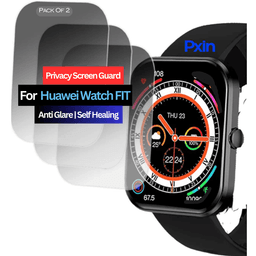 Huawei Watch FIT Smartwatch Privacy Screen Guard for | Privacy Filter | Anti-Glare, Fingerprint Resistant (Pack of 2)
