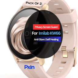 Imilab KW66 Smartwatch Privacy Screen Guard for | Privacy Filter | Anti-Glare, Fingerprint Resistant (Pack of 2)