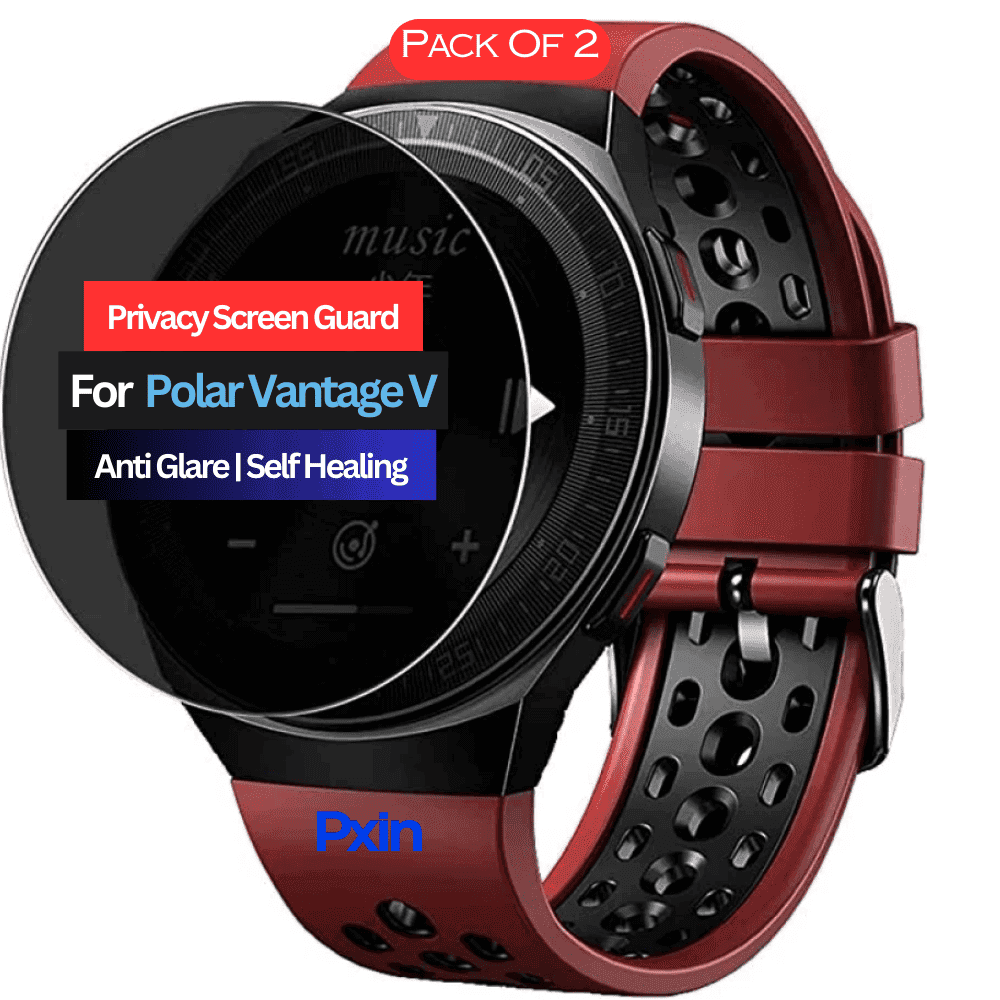 Polar Vantage V Smartwatch Privacy Screen Guard for | Privacy Filter | Anti-Glare, Fingerprint Resistant (Pack of 2)