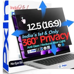 12.5 Inch 16:9 Touch Monitor Privacy Screen
