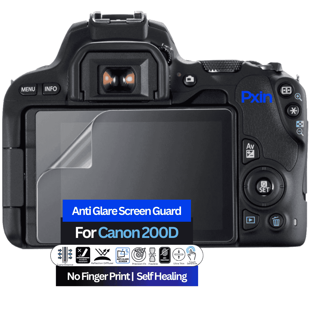 Anti-Glare Screen Guard for Canon 200D Camera