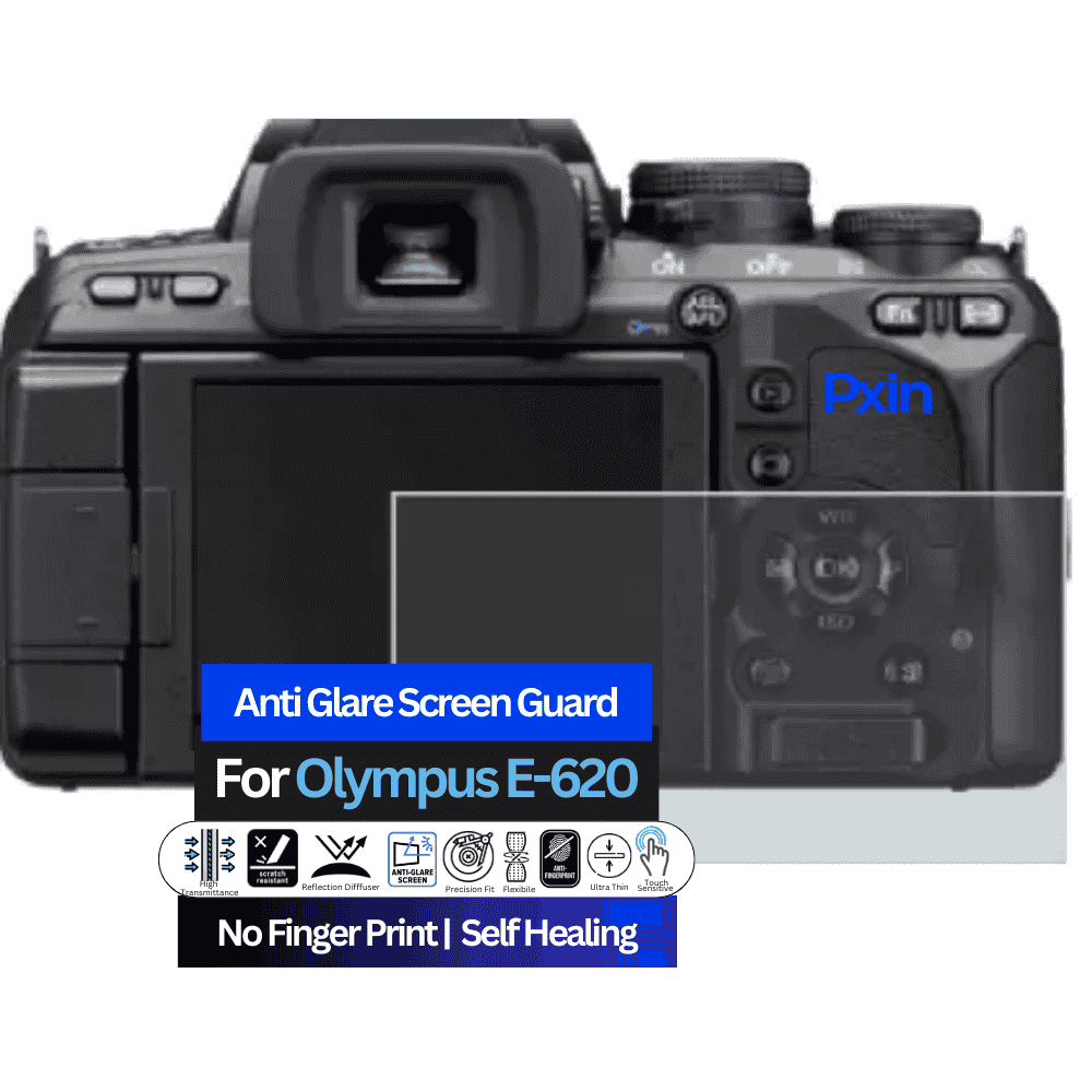 Anti-Glare Screen Guard for Olympus E-620 Camera