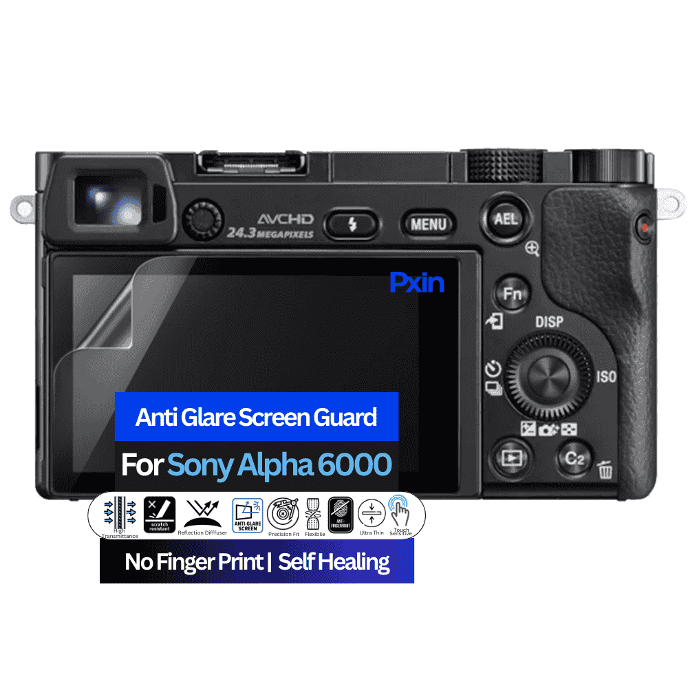 Anti-Glare Screen Guard for Sony Alpha 6000 Camera