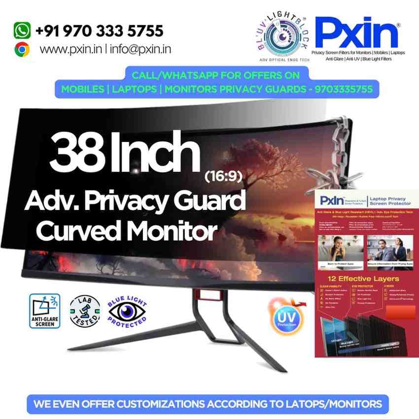38 inches (16:9) Curved monitor privacy filter