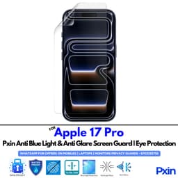 Anti Blue Light and Anti Glare Screen Guard for Apple 17 Pro