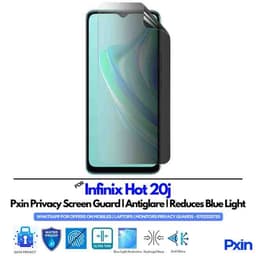 InfinixHot20j Mobile Privacy Screen Guard