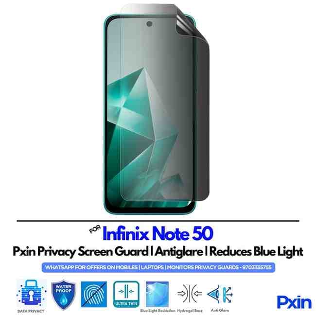 InfinixNote50 Mobile Privacy Screen Guard