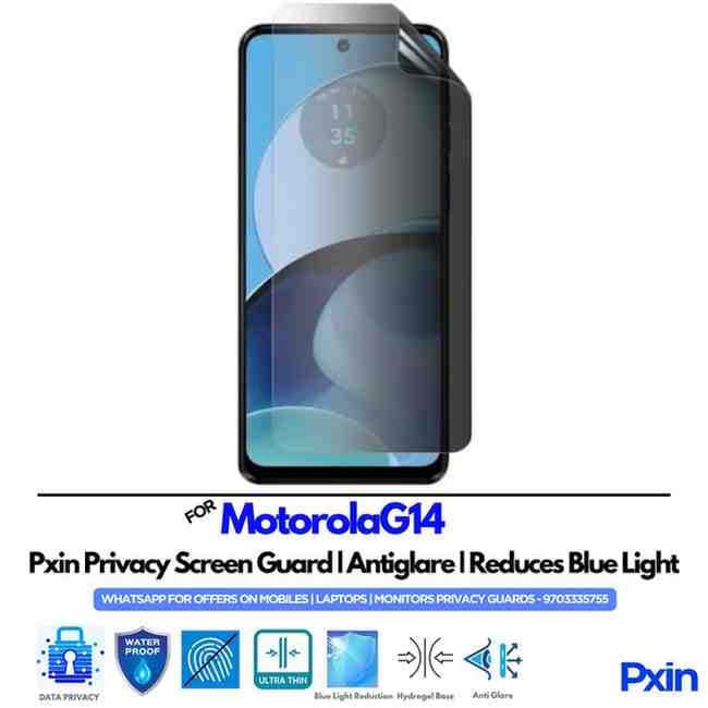 MotorolaG14 Mobile Privacy Screen Guard