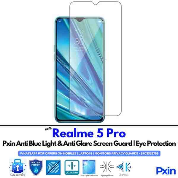 Realme5Pro Mobile Anti Bluelight and Anti glare Screen Guard