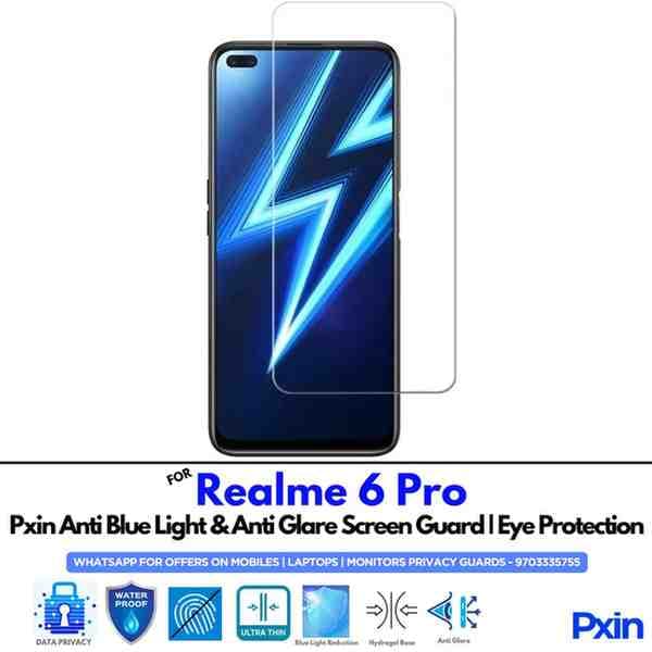 Realme6Pro Mobile Anti Bluelight and Anti glare Screen Guard
