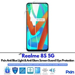 Anti Blue Light and Anti Glare Screen Guard for Realme 8S 5G Mobile