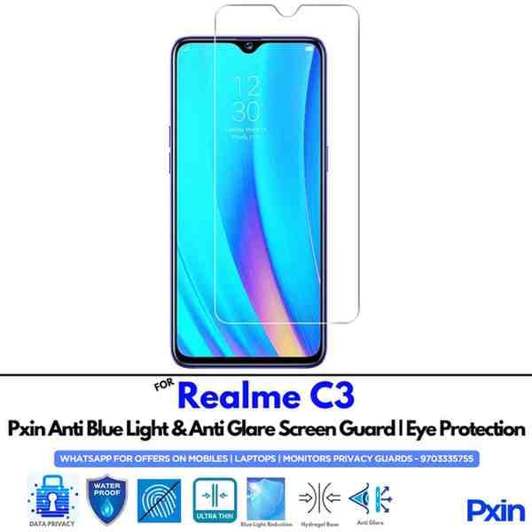 RealmeC3 Mobile Anti Bluelight and Anti glare Screen Guard